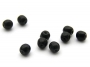 Kulaté korálky (oválky) 4 mm černé