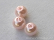 6 mm voskové perle velmi světle růžové
