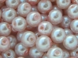 6 mm voskové perle velmi světle růžové
