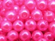 8 mm voskové perličky růžové neon