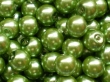 8 mm voskové perličky světle zelené