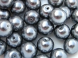 8 mm voskové perličky tmavě šedé