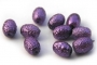 Voskované vroubkaté oválky malé violet