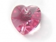 6202 Swarovski Elements Heart Pendant ROSE 10